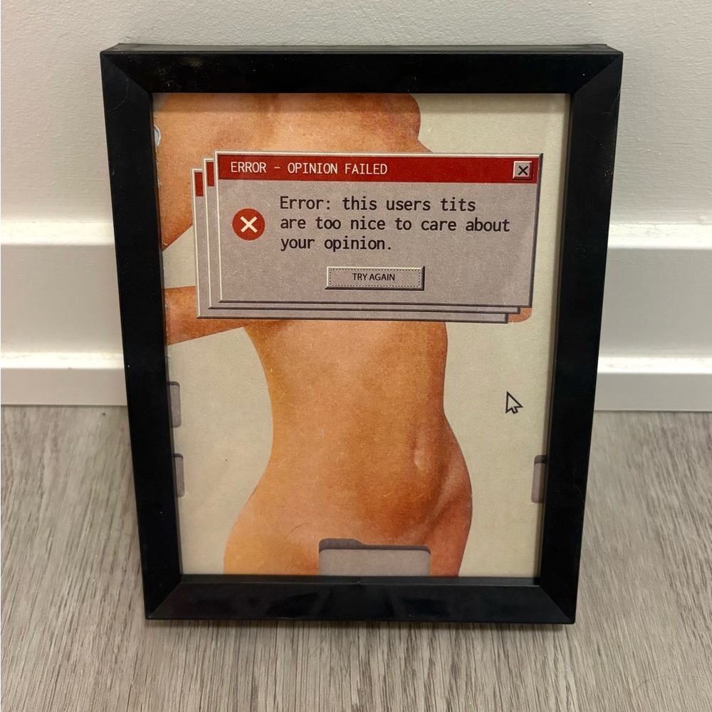 ‘ERROR’ vintage windows pop up pop art wall home decor y2k